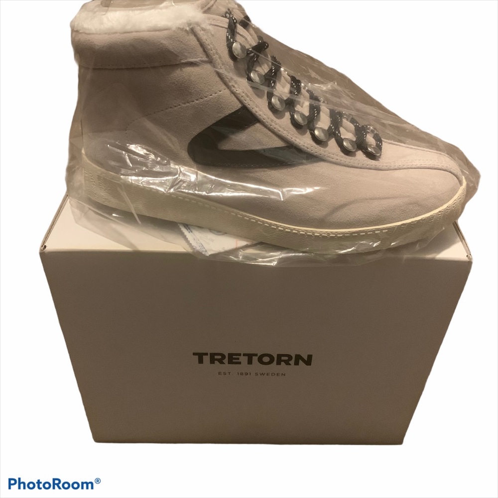 Tretorn Nylite Hi 50 Suede Faux Fur Hi Sneakers 8M - Picture 7 of 9